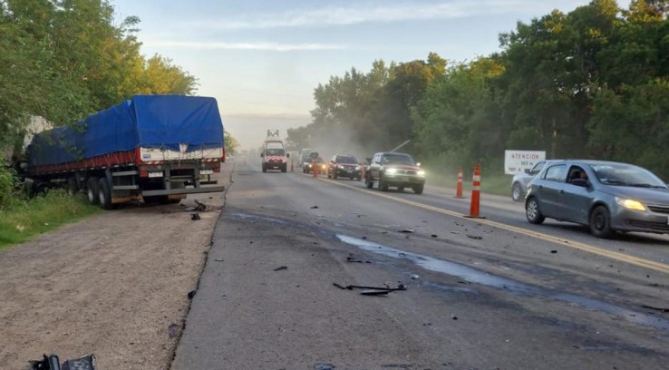 Fatal accidente en Ruta Nacional 3: una víctima y un herido