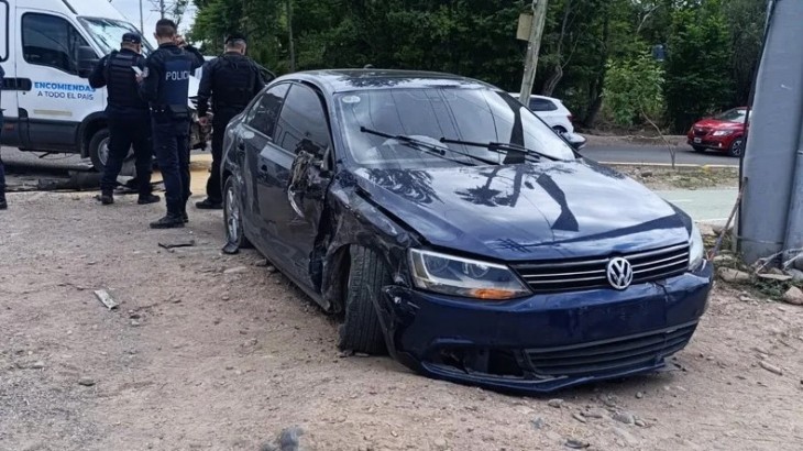 Mendoza: persecución policial terminó con un choque y un hombre detenido