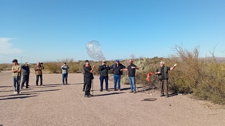 El pico globo sanrafaelino lanzado por por el Radio Club, completó su misión tras 18 vueltas a la tierra