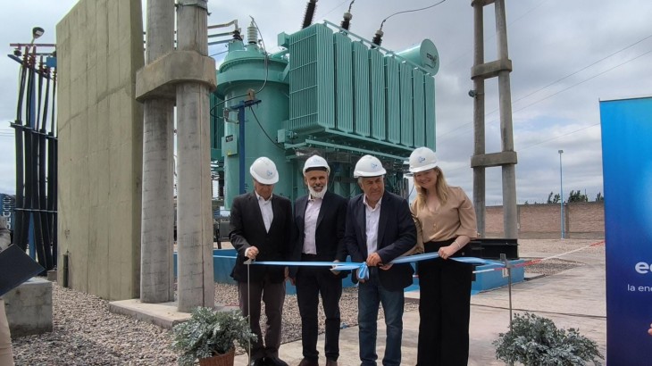 Cornejo ponderó la ampliación de uno de los nodos electricos más importantes del Sur de Mendoza