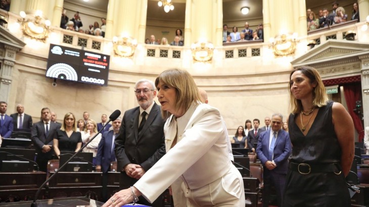 Juró Patricia Bullrich como Senadora por LLA en CABA