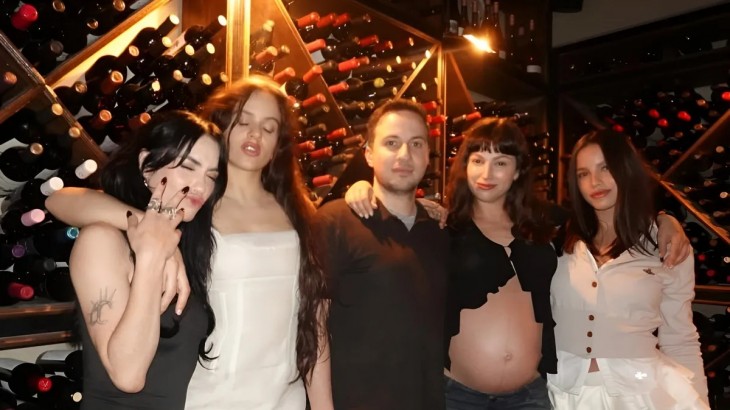 La salida nocturna de Rosalía, Lali Espósito, Emilia Mernes y Úrsula Corberó