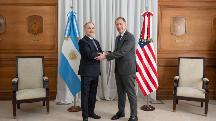 Santilli recibió al embajador de los Estados Unidos en Argentina