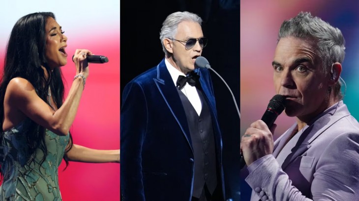 Música y emoción en la previa mundialista: Bocelli, Williams y Scherzinger encendieron el escenario