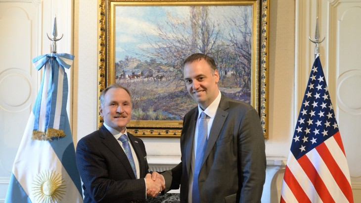 Adorni y el embajador Lamelas fortalecen la agenda bilateral entre Argentina y Estados Unidos