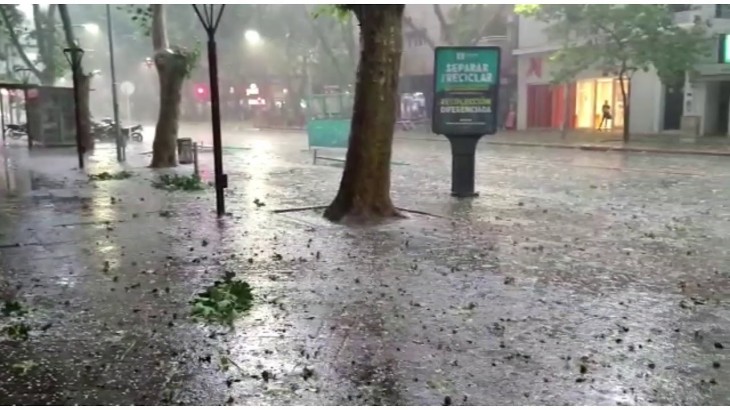 Siete departamentos en alerta amarilla por tormentas en Mendoza