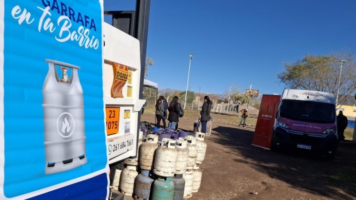 Cronograma del programa "Garrafa en tu Barrio" para esta semana en San Rafael