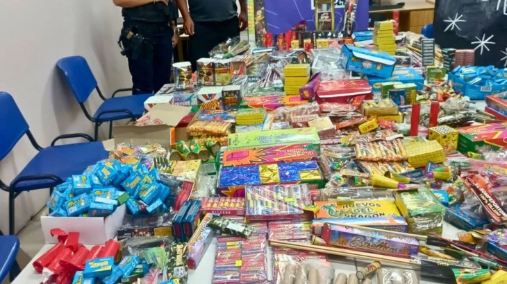 Decomisaron 100 kilos de pirotecnia en Guaymallén
