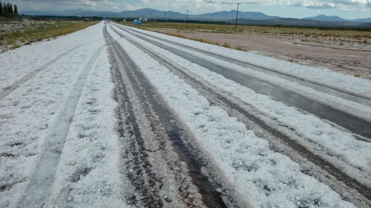 Tormentas con granizo sobre San Rafael