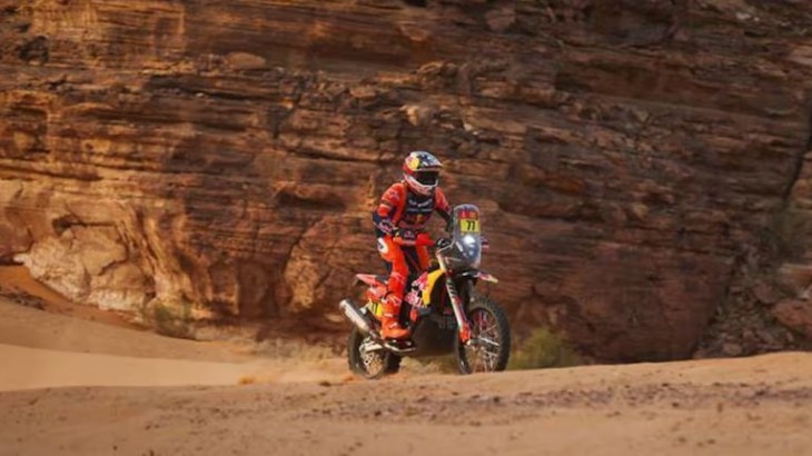 Luciano Benavides ganó la quinta etapa del Rally Dakar en la categoría motos