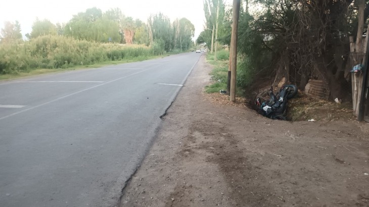 Un motociclista murió tras un grave accidente vial en Guaymallén