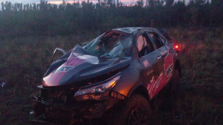 General Alvear: vuelco en Ruta 146 dejó cuatro personas lesionadas