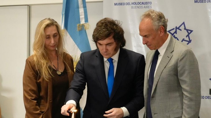 Milei: "Mientras sea presidente, tendremos tolerancia cero con el antisemitismo"