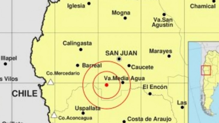 Temblor en San Juan se sintió en Mendoza