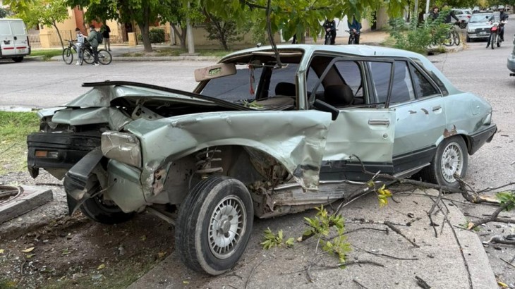 Violento choque en pleno centro de San Rafael
