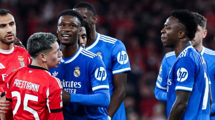 La UEFA suspendió por 6 partidos a Prestianni por haber discriminado a Vinicius