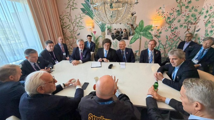 El Presidente Javier Milei se reunió con inversores en Los Ángeles