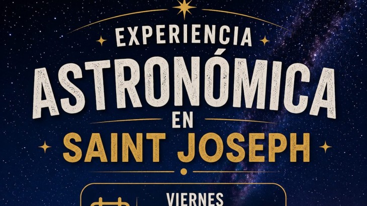 Este viernes, Saint Joshep ofrece una experiencia astronómica única en Valle Grande