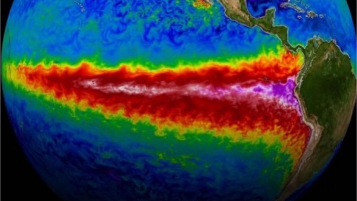 Imágenes satelitales muestran la formación del "Súper Niño" que afectará Mendoza