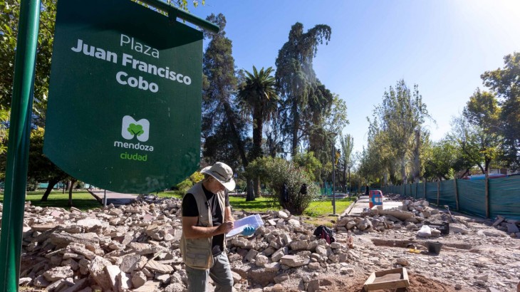Ciudad de Mendoza avanza con trabajos arqueológicos en Plaza Cobo