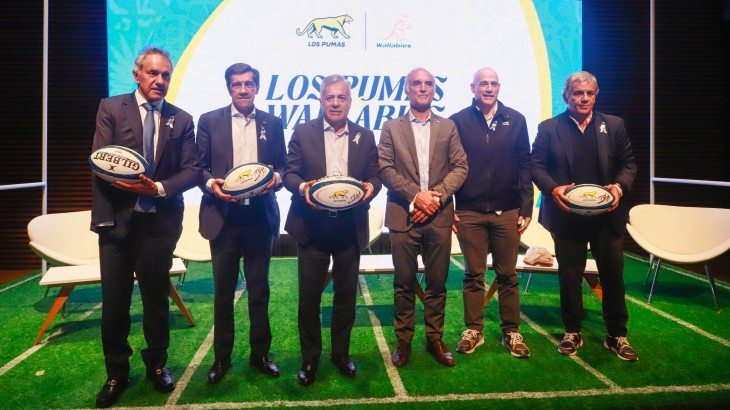 Mendoza volverá a recibir a Los Pumas: Cornejo participó de la presentación oficial del test match ante Australia